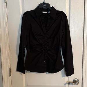 Black Work Business Casual Blouse